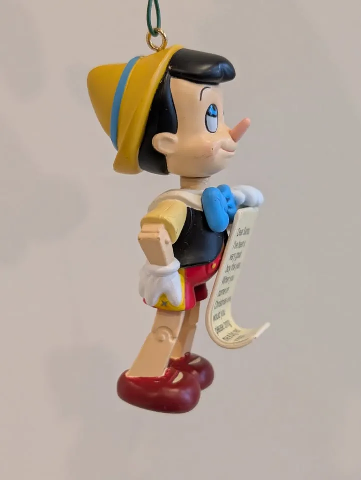 Vintage Disney Pinocchio Christmas Ornament image indicator(2)