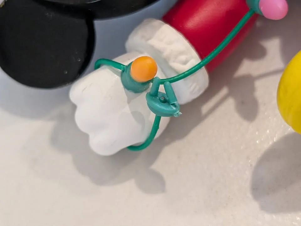 2 Vintage Disney MICKEY Christmas Ornaments image indicator(4)