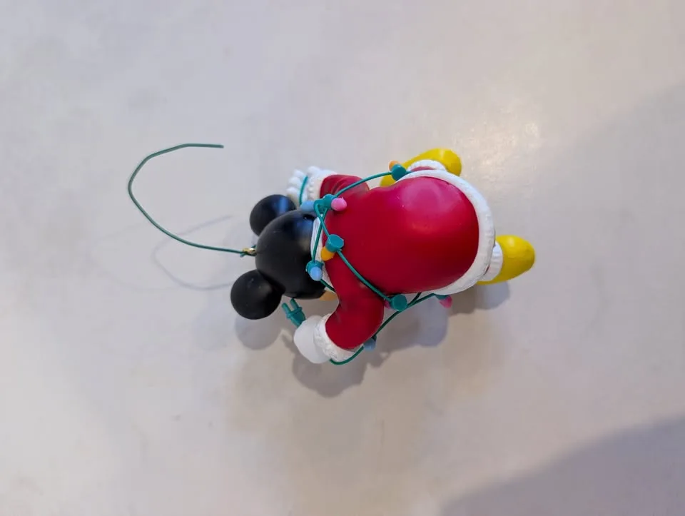 2 Vintage Disney MICKEY Christmas Ornaments image indicator(8)