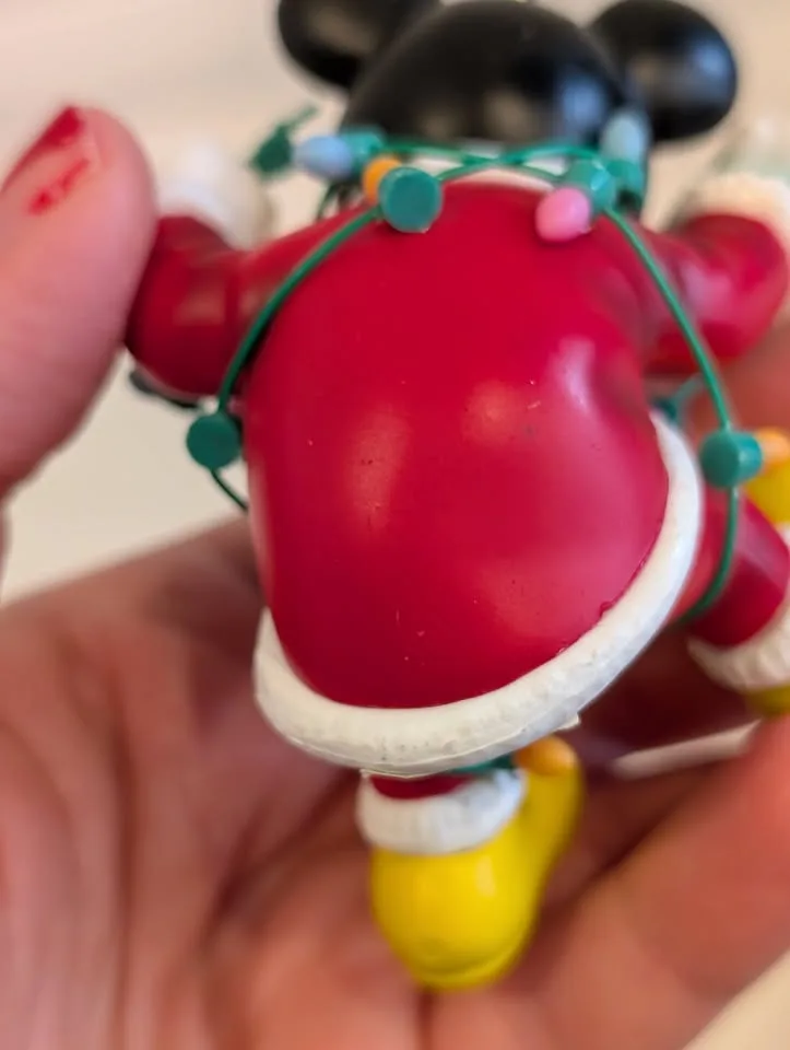 2 Vintage Disney MICKEY Christmas Ornaments image indicator(10)