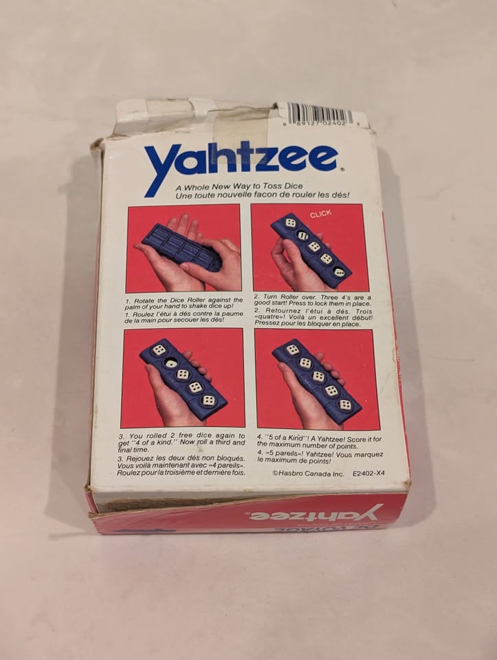 Vintage 1989 Milton Bradley Travel Yahtzee Game - photo 2