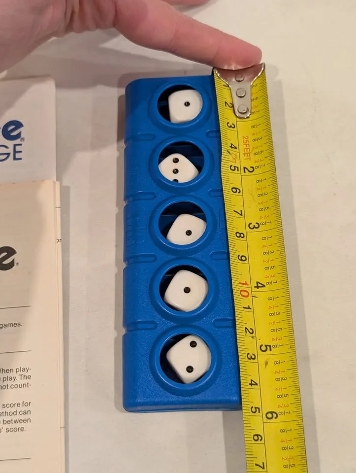 Vintage 1989 Milton Bradley Travel Yahtzee Game image indicator(5)