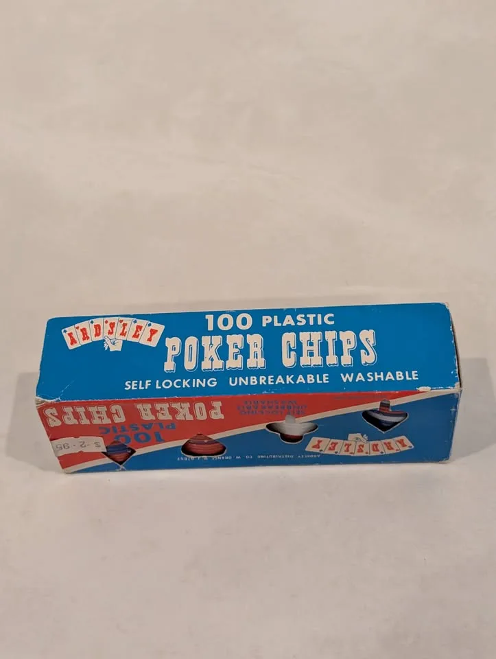 Vintage Ardsley 100 Plastic Poker Chips image indicator(3)