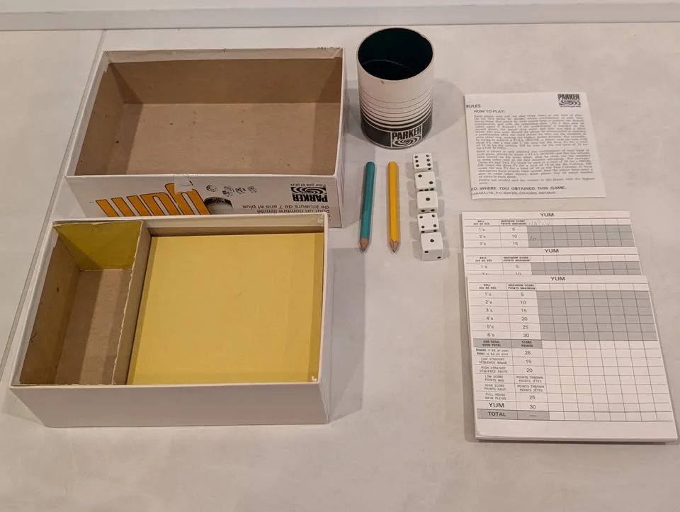 Vintage Parker Brothers YUM Dice Game image indicator(6)