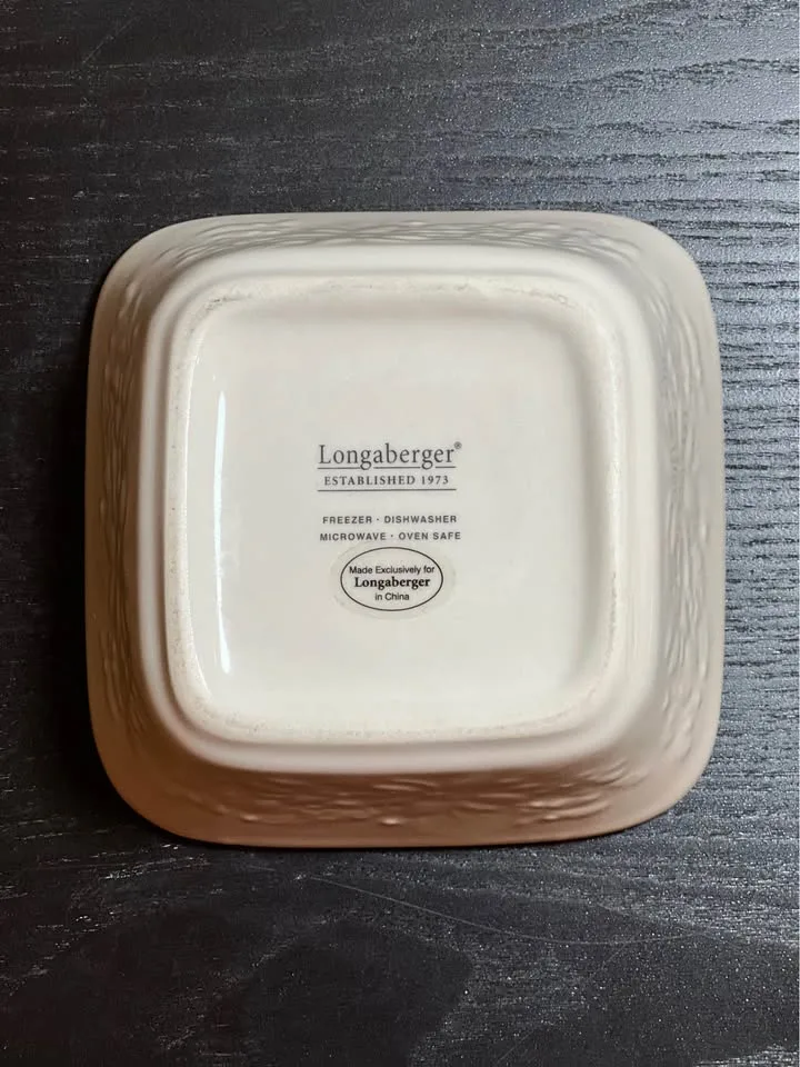 Longaberger Nature's Garland 5” Square Bowl image indicator(4)