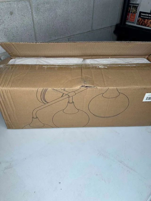 HAHZT 3-Light Gold & White Vanity Light – Modern Bathroom image indicator(2)