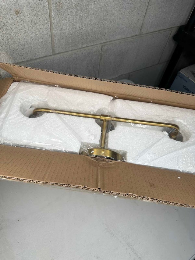 HAHZT 3-Light Gold & White Vanity Light – Modern Bathroom - photo 3
