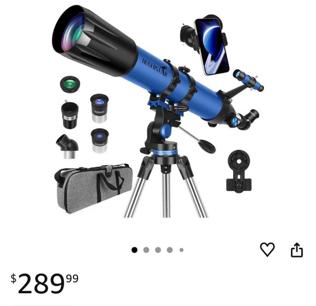 HUGERSTAR 90/800 Telescope – 90mm Aperture, 800mm Focal Length