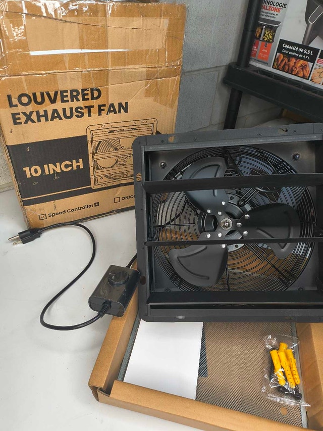 HG POWER 10" Exhaust Fan - 647 CFM, Upgraded Motor - photo 2