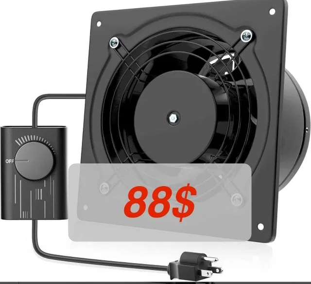 6 Inch Exhaust Fan with Speed Controller