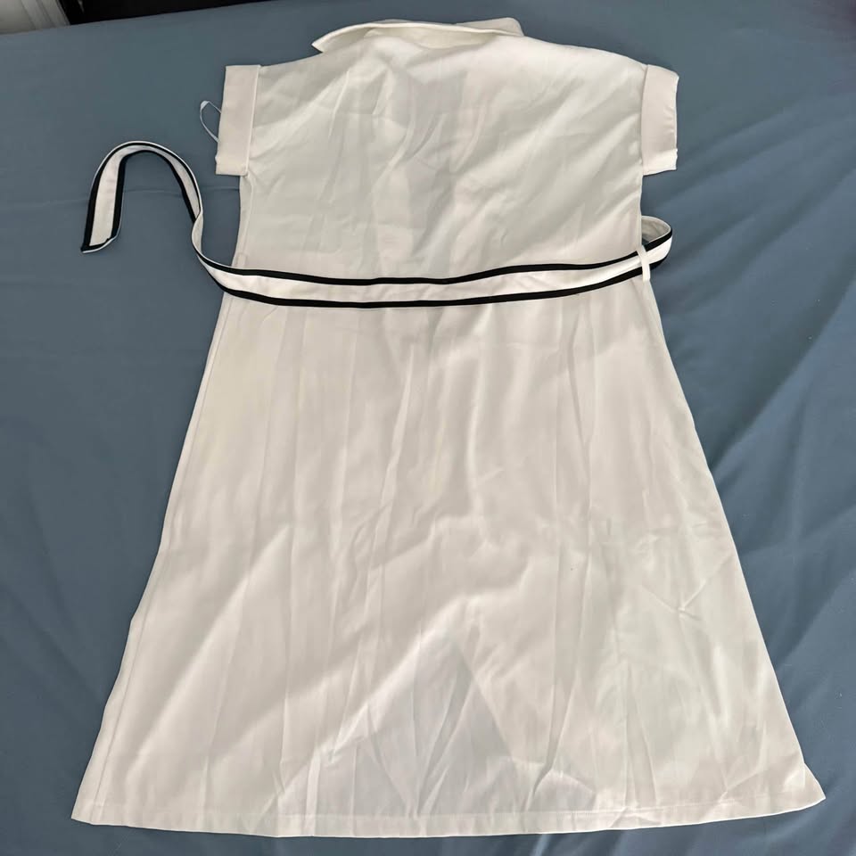 CK Performance White Midi Dress w Belt - photo 2