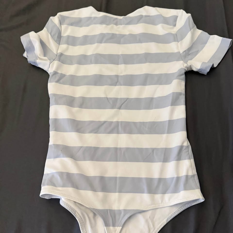 Aritzia Babaton Baby Blue Stripe Bodysuit - photo 2