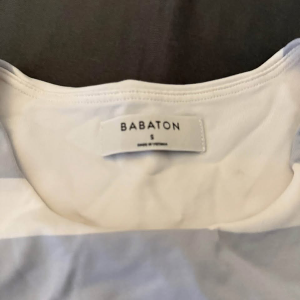 Aritzia Babaton Baby Blue Stripe Bodysuit - photo 3