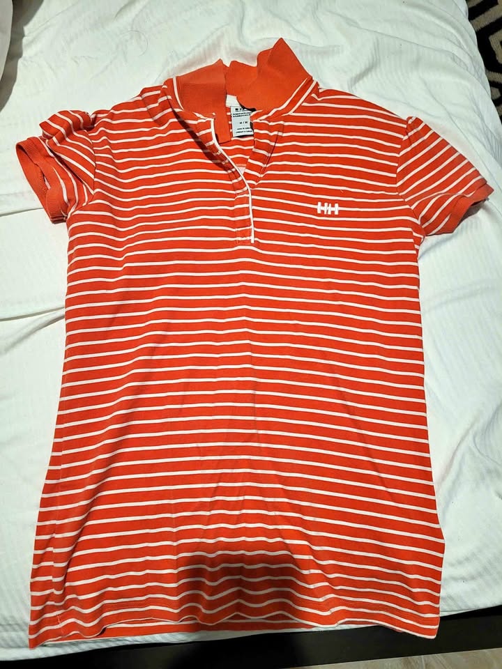 Orange polo shirt