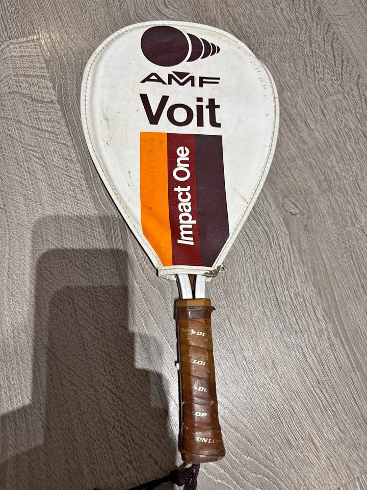 Vintage AMF Voit Impact One Racquetball Racket W/Cover