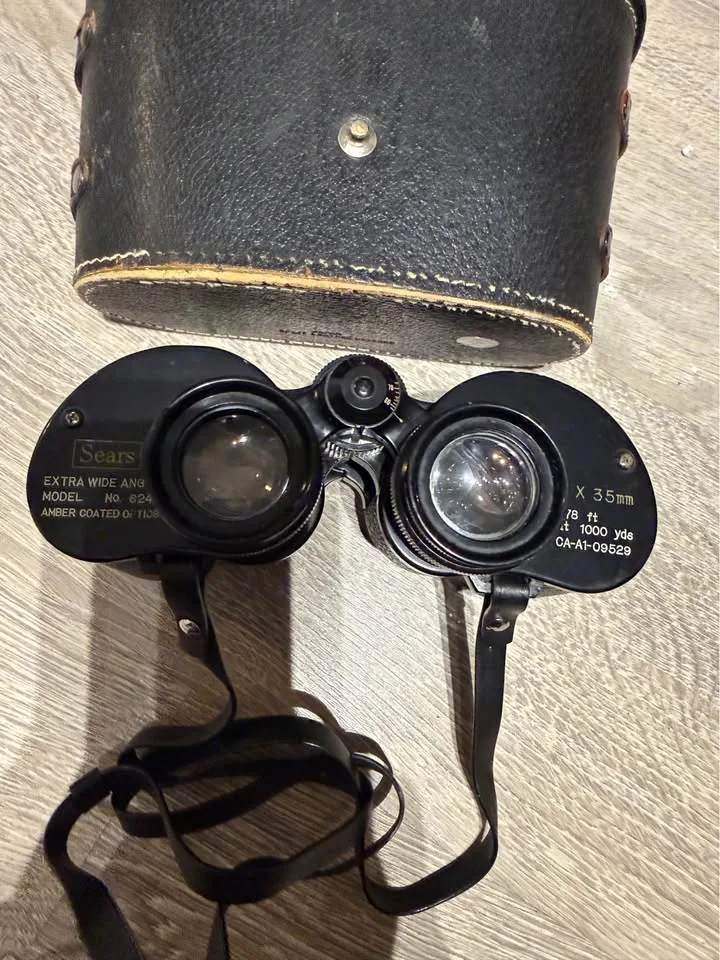 Vintage Sears Binoculars 7 x 35 MM with Case image indicator(3)