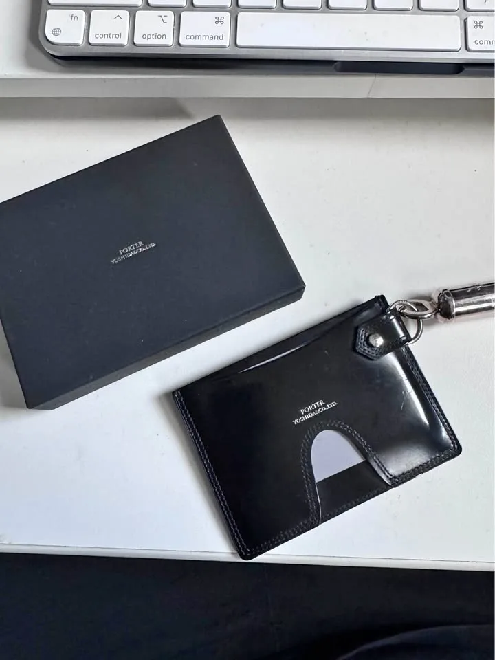 Porter Yoshida Leather Card Holder thumbnail