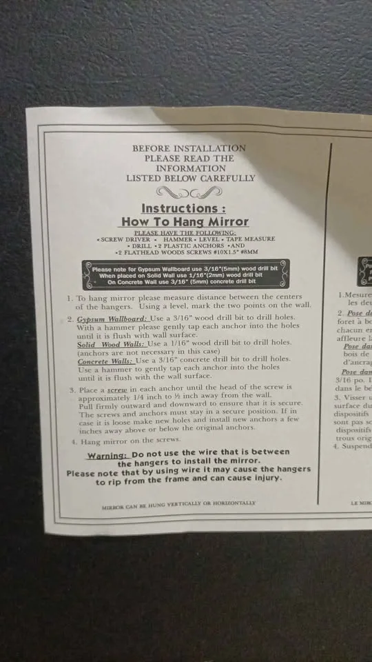 ‼️NEED GONE ASAP‼️Wall Mirror image indicator(5)