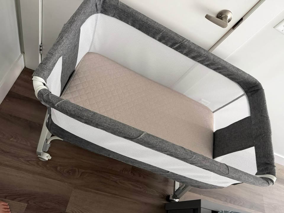 Baby Bassinet – 3-in-1 Bedside Sleeper (Grey) - photo 3
