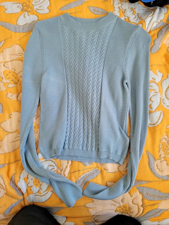 Cable-knit sweater