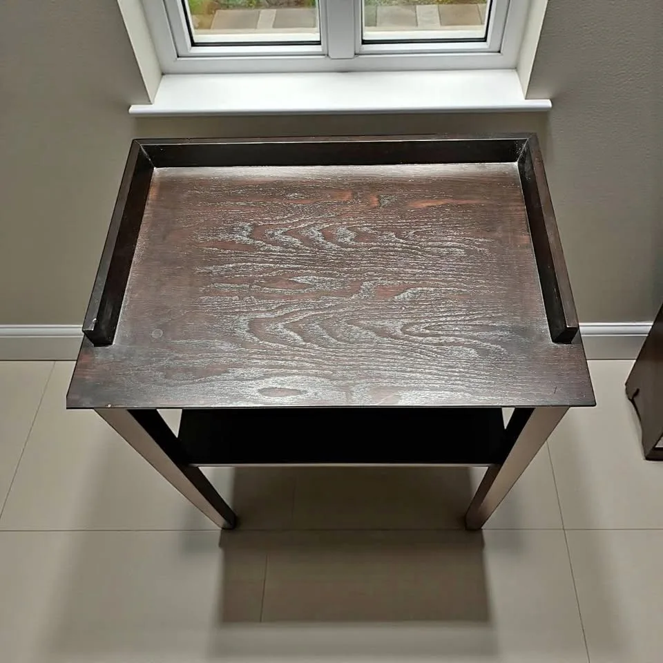 Console Table Solid Wood With Shelf