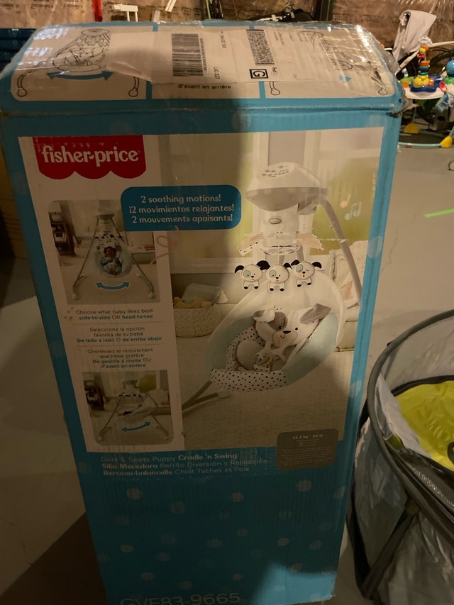 baby cradle and swing fisher price
