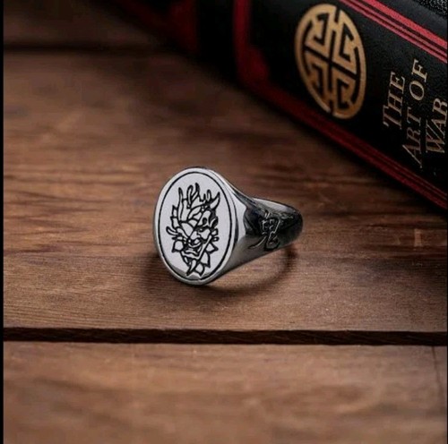 Size 11 Silver Peony/Oni Ring by Statement Collective - photo 5