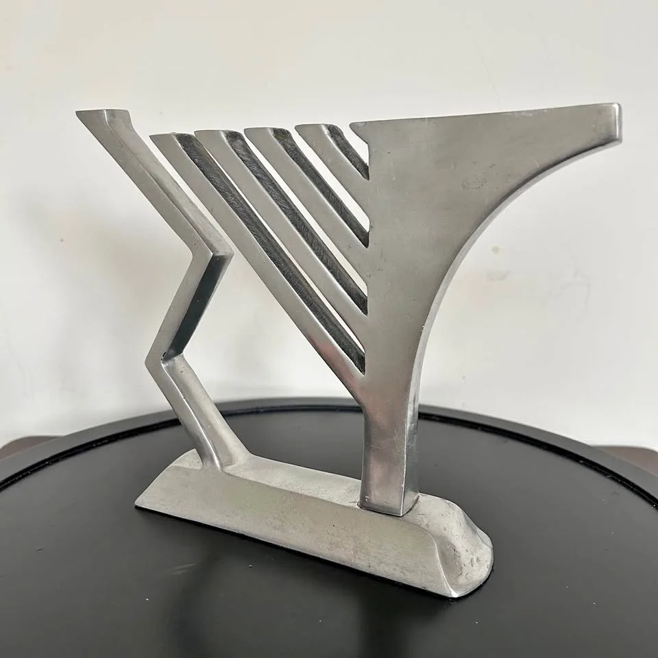 Modern Aluminum Menorah