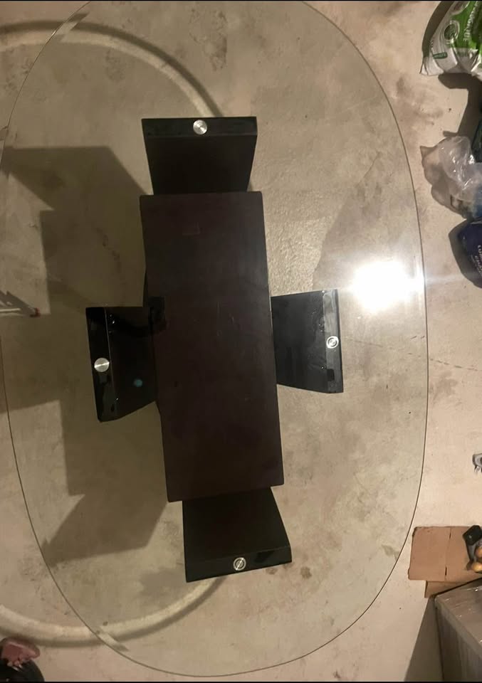 Cushing Oval Glass Top Dining Table - photo 2