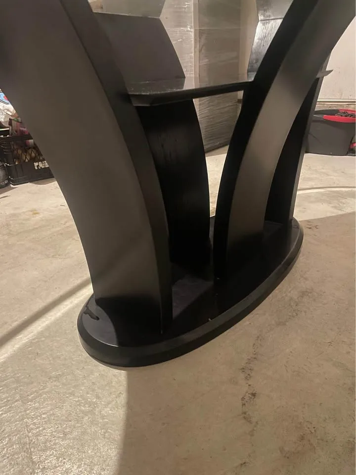 Cushing Oval Glass Top Dining Table image indicator(6)