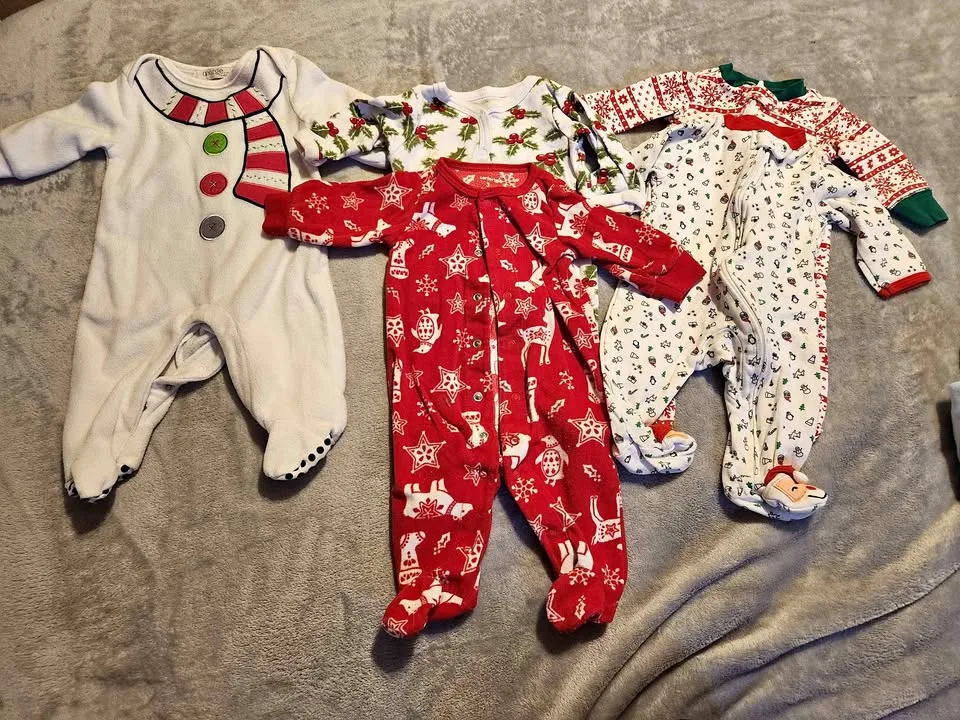Carter's 3M Christmas Baby sleepers