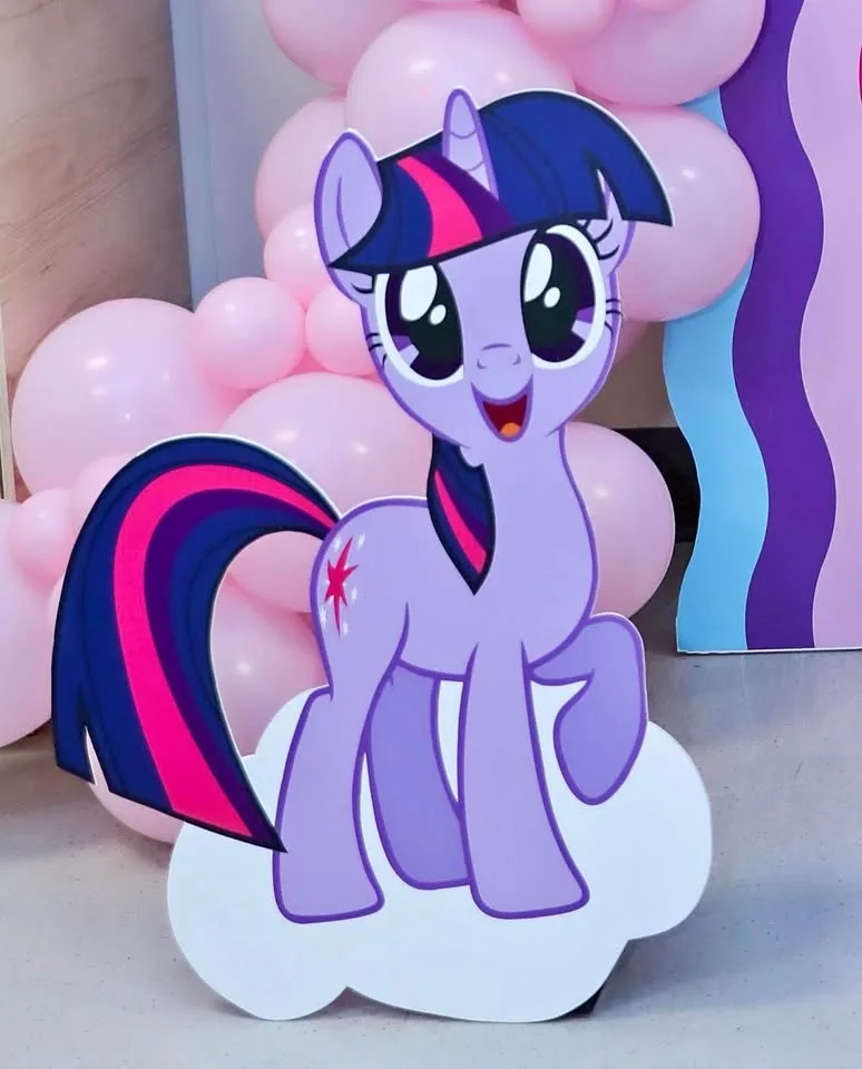 Unicorn little pony cutout with easel