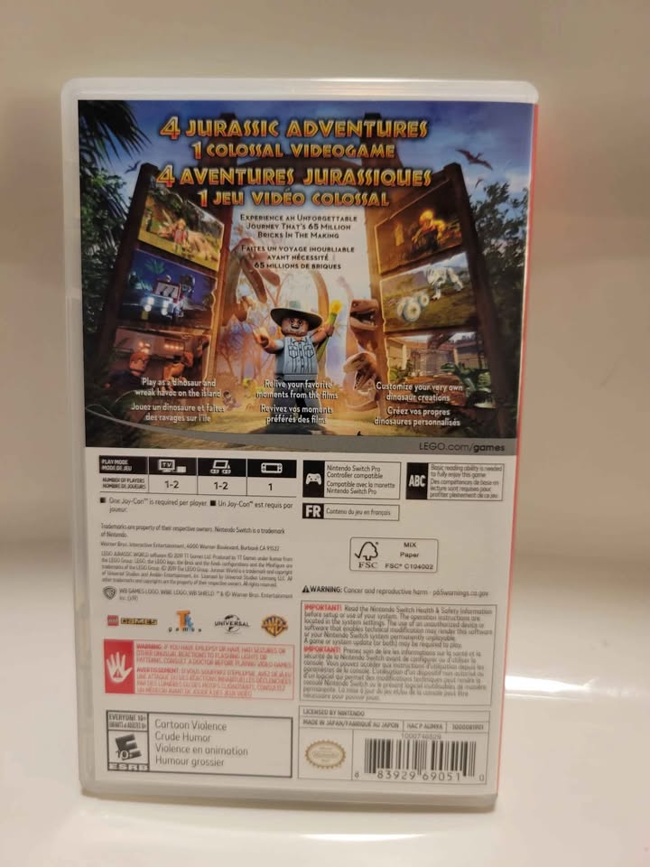 Lego Jurassic World for Nintendo Switch - photo 2