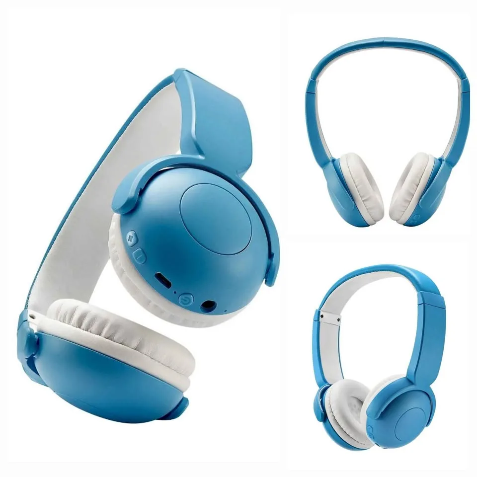 Blackweb on-ear kids' wireless bluetooth headphones, blue thumbnail