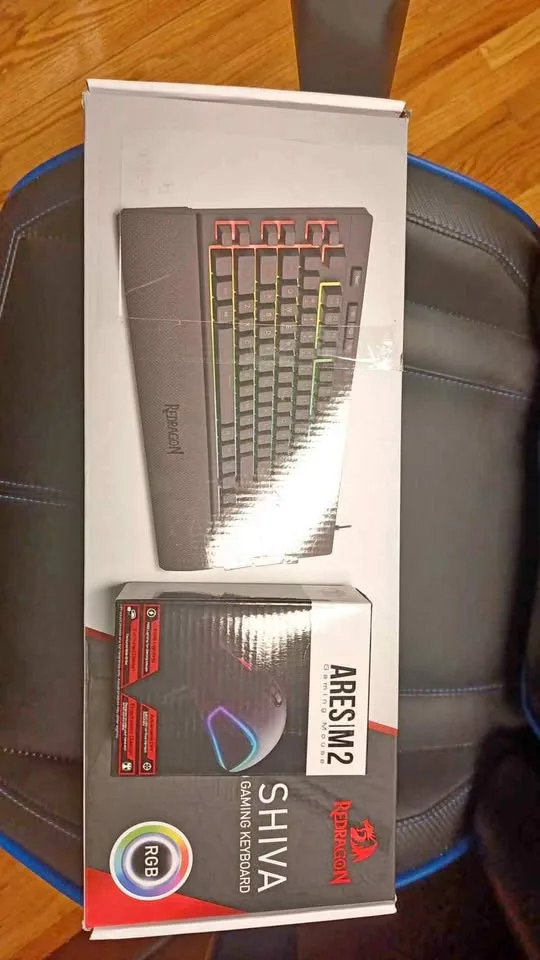 Red dragon Shiva RGB keyboard and Ares M2 RGB mouse thumbnail