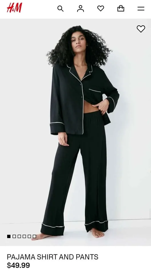 H&M women's pajama set