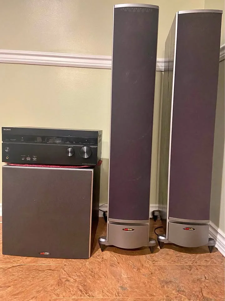 Polk RTi10 towers PSW12 110V sub Soony STR-DN1050 amp