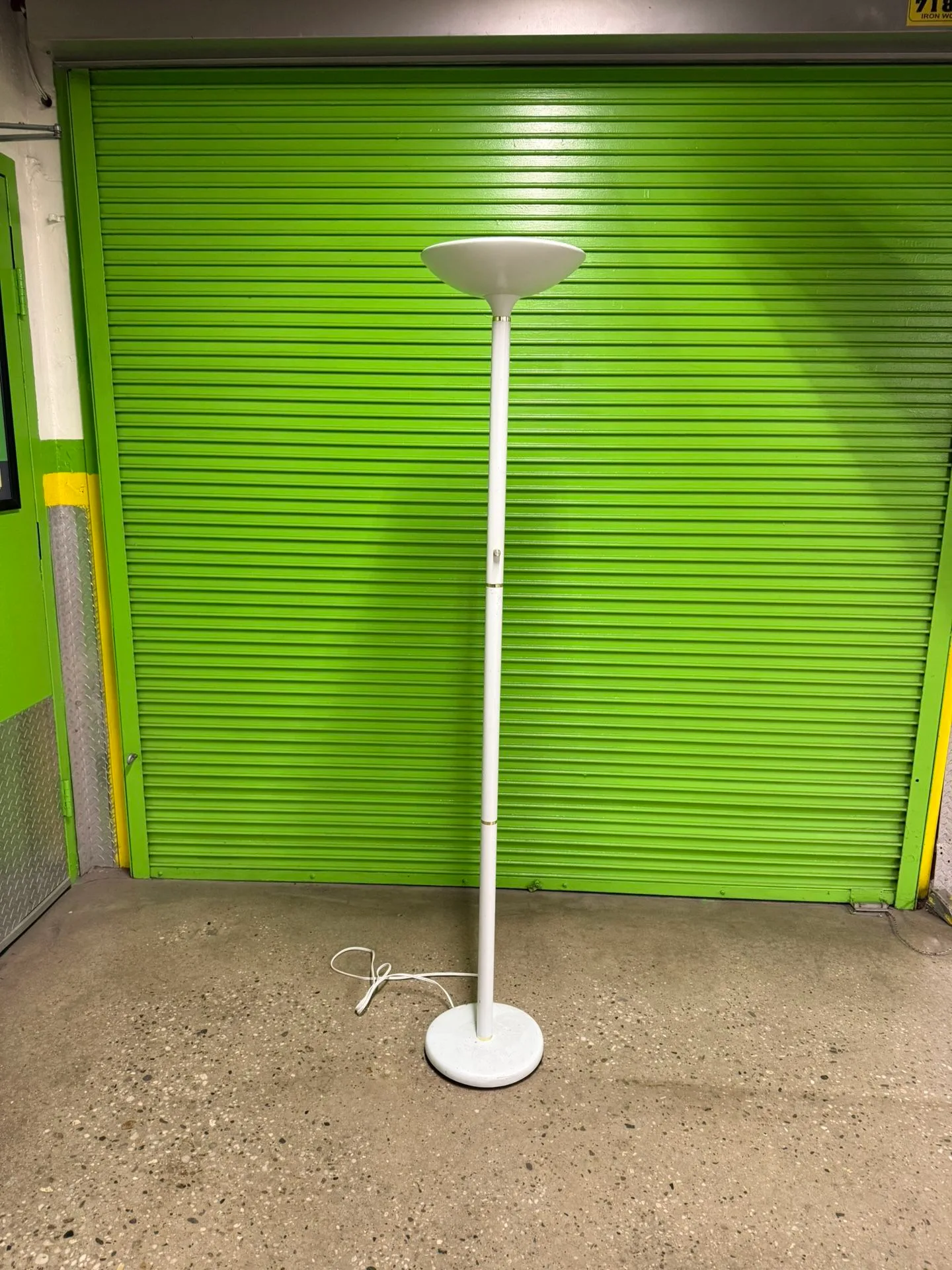 White Metal Floor Lamp