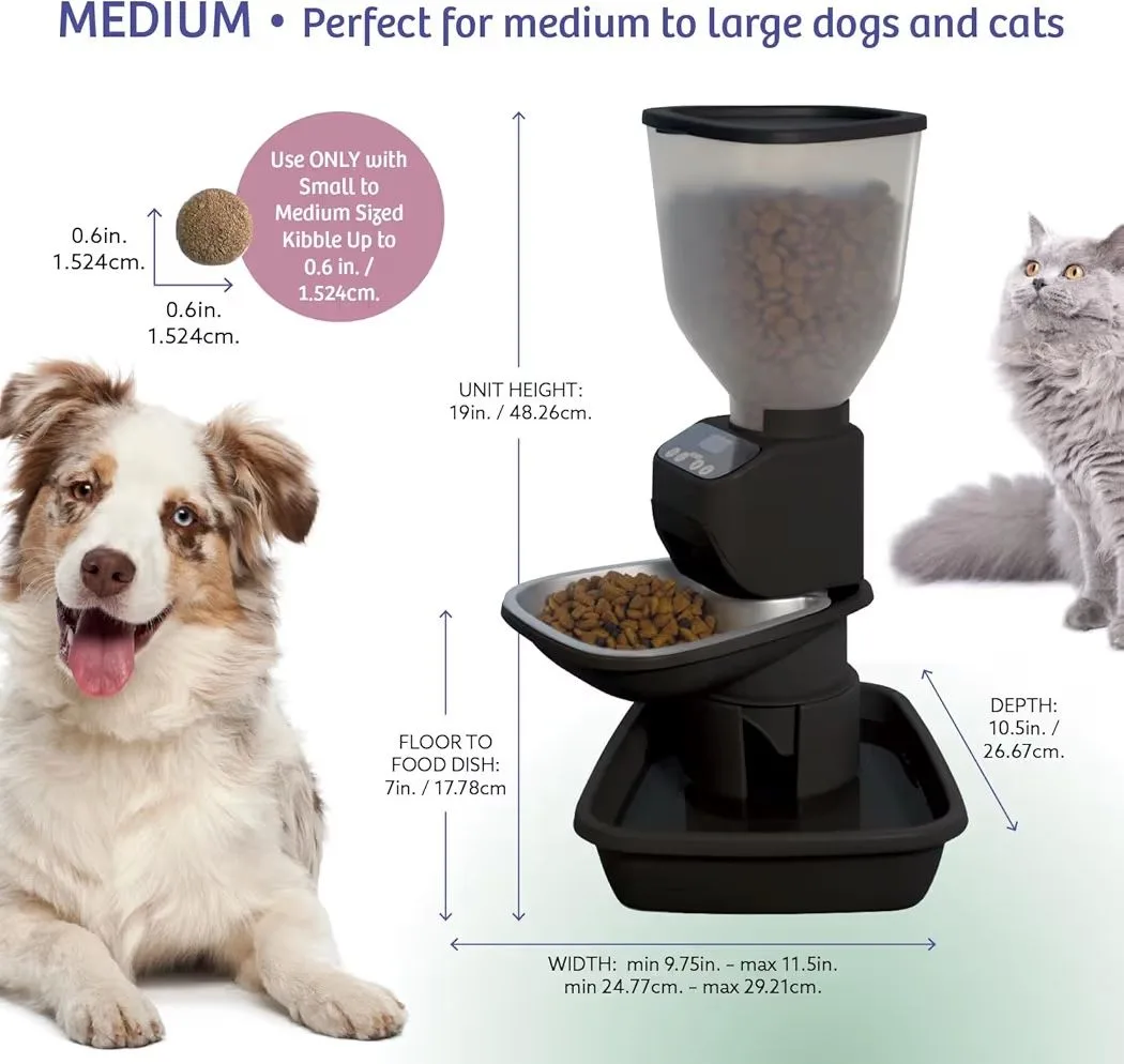 Dog & Cat Food Feeder with Water Dispenser image indicator(5)