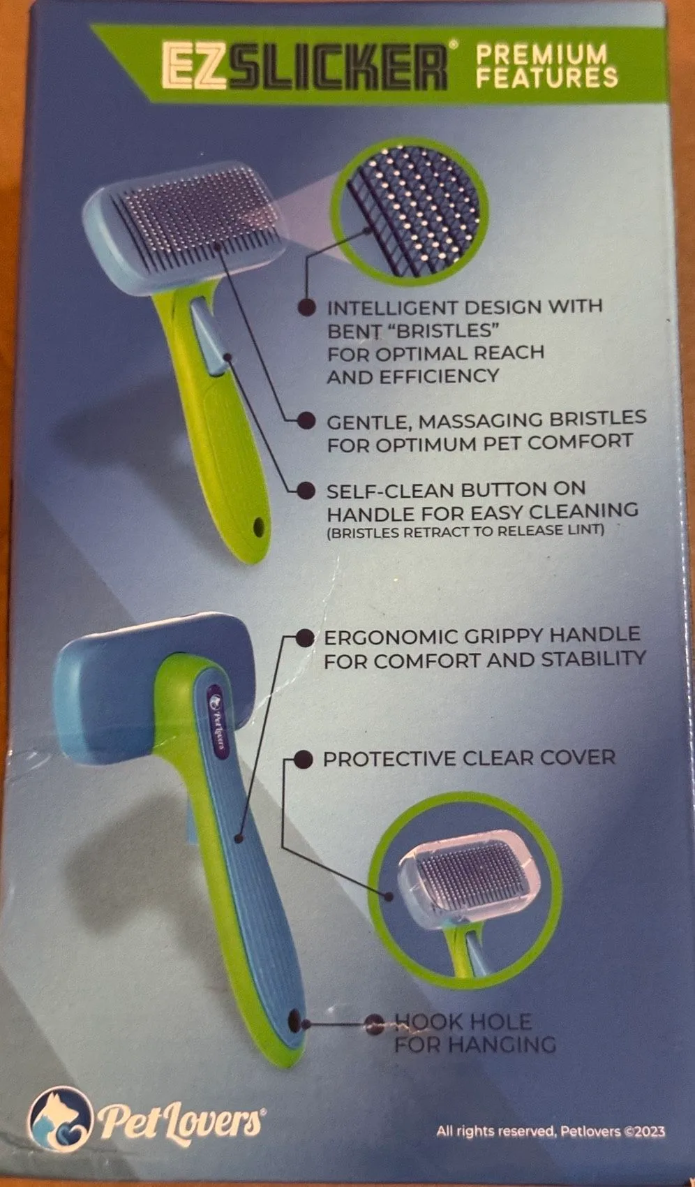 Self-Cleaning Pet Brush - Dog Cat Brush & Steam Pet Brush image indicator(2)