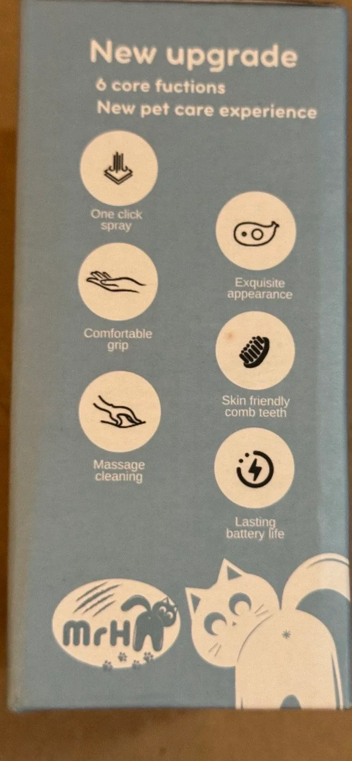 Self-Cleaning Pet Brush - Dog Cat Brush & Steam Pet Brush image indicator(7)