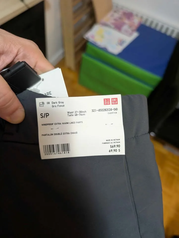 Warm pants Uniqlo S image indicator(2)
