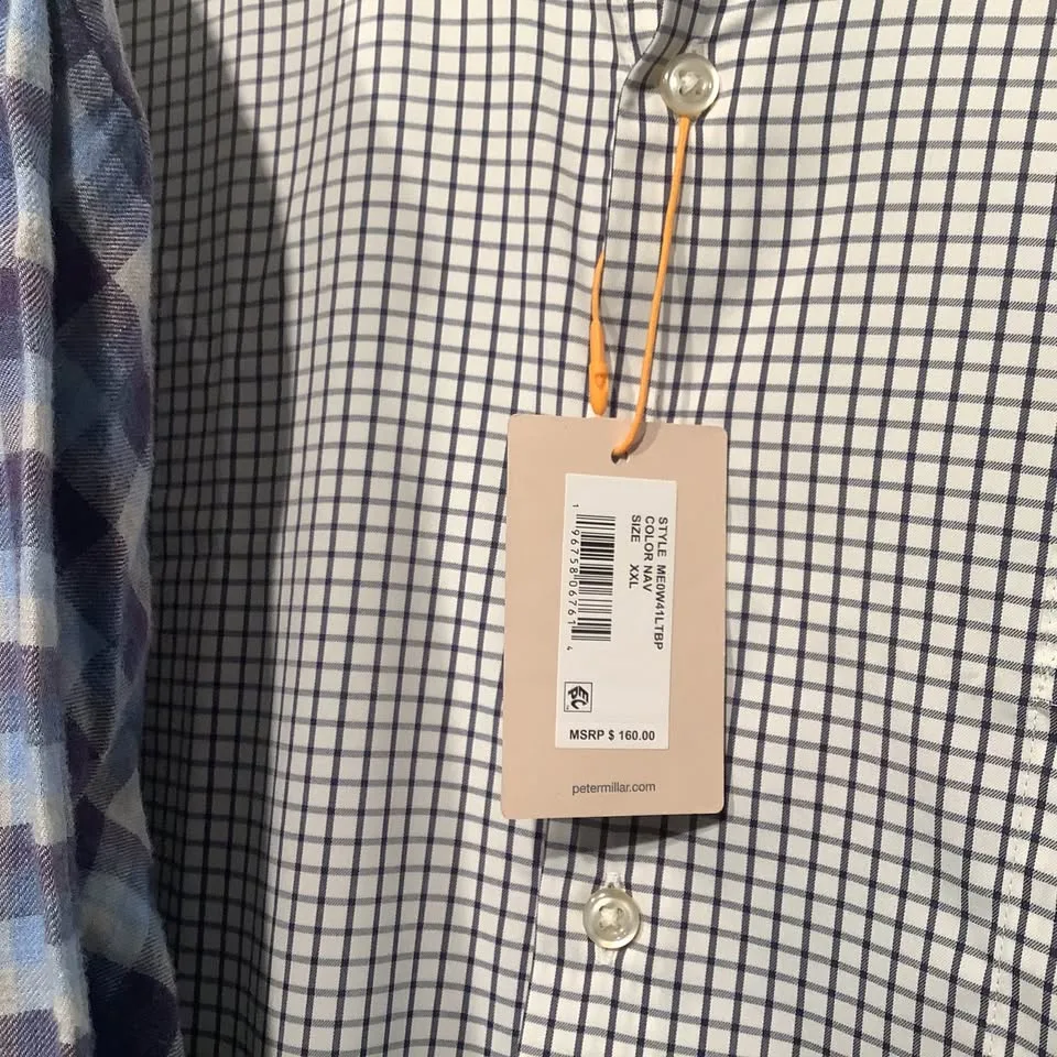 Pair of Peter Millar Long Sleeve Shirts Men’s size XXL - NWT image indicator(6)