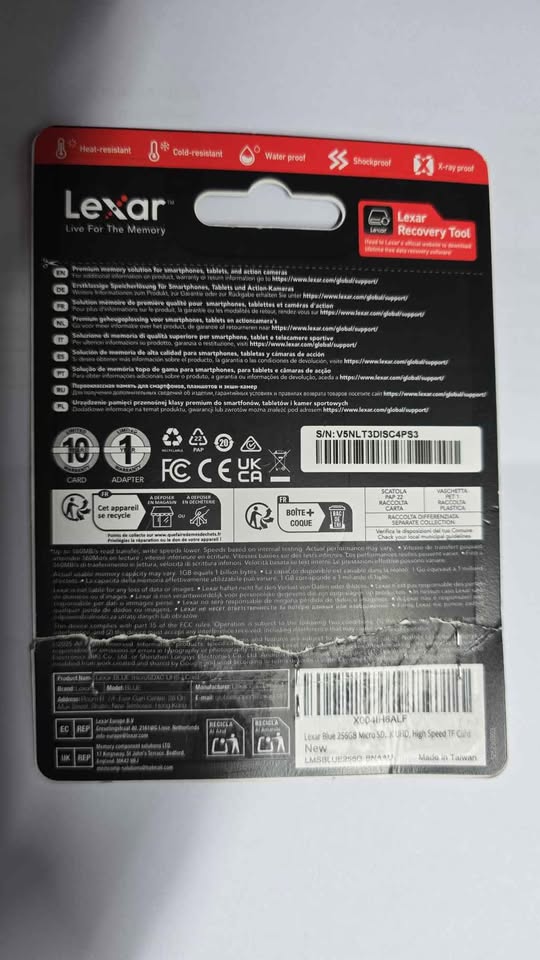 Lexar 256GB Blue Micro SD Card Up to 160MB/s - photo 2