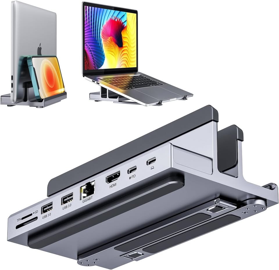 USB C Docking Station, QUUGE 8 in 1 MacBook Laptop Docking Stati - photo 2