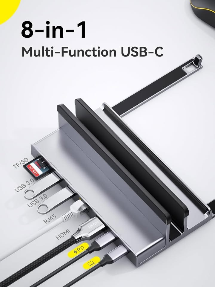 USB C Docking Station, QUUGE 8 in 1 MacBook Laptop Docking Stati - photo 3