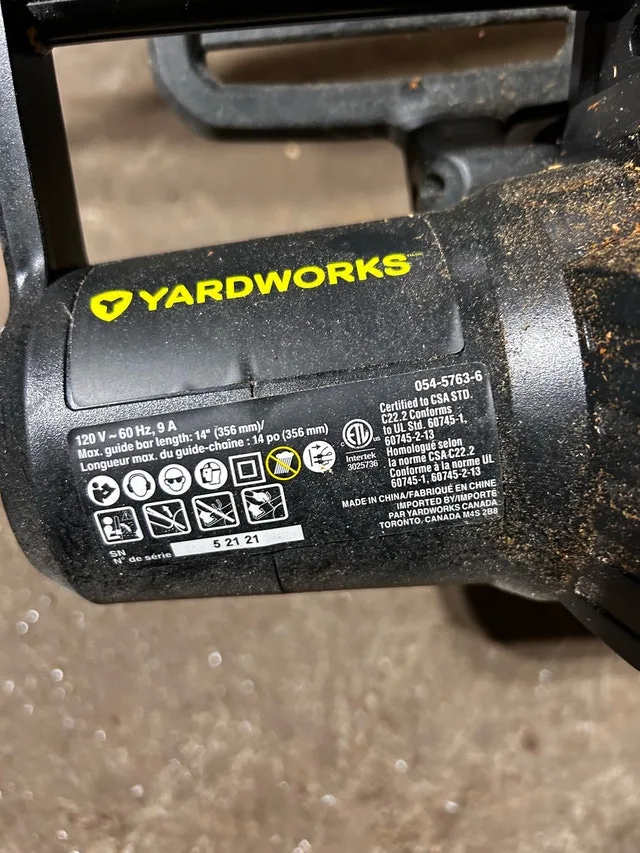 Yardworks Chainsaw image indicator(2)