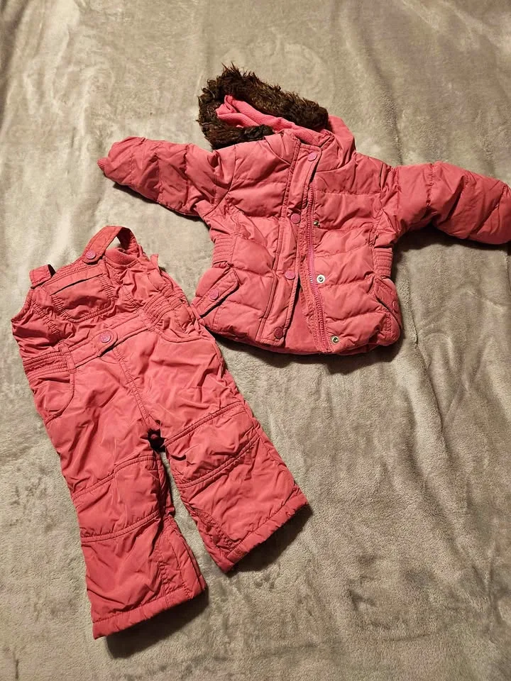 Baby Gap Pink Snowsuit 12-18M