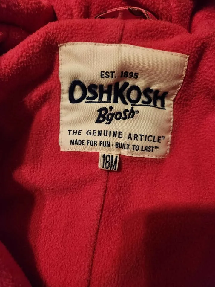 OshKosh B'gosh 18M Pink Floral Snowsuit image indicator(2)