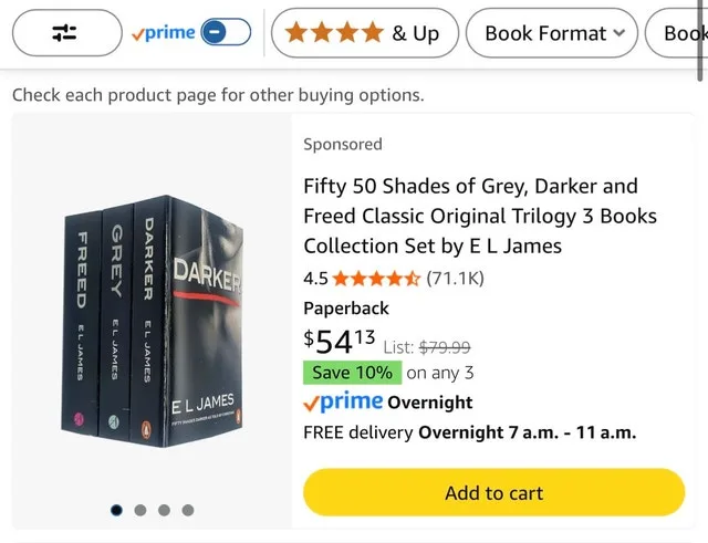 50 Shades Trilogy Soft Cover image indicator(2)